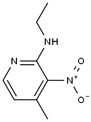 ETHYL-(4-METHYL-3-NITRO-PYRIDIN-2-YL)-AMINE Struktur