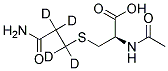 N-ACETYL-S-(CARBAMOYLETHYL-D4)-L-CYSTEINE Struktur