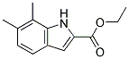 ETHYL 6,7-DIMETHYL-1H-INDOLE-2-CARBOXYLATE Struktur