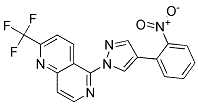 5-[4-(2-NITROPHENYL)-1H-PYRAZOL-1-YL]-2-(TRIFLUOROMETHYL)-1,6-NAPHTHYRIDINE Struktur