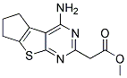 METHYL (4-AMINO-6,7-DIHYDRO-5H-CYCLOPENTA[4,5]THIENO[2,3-D]PYRIMIDIN-2-YL)ACETATE Struktur