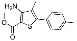 METHYL 3-AMINO-4-METHYL-5-(4-METHYLPHENYL)THIOPHENE-2-CARBOXYLATE Struktur