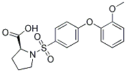 1-([4-(2-METHOXYPHENOXY)PHENYL]SULFONYL)PROLINE Struktur