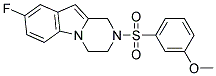 8-FLUORO-2-[(3-METHOXYPHENYL)SULFONYL]-1,2,3,4-TETRAHYDROPYRAZINO[1,2-A]INDOLE Struktur