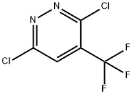 3,6-DICHLORO-4-TRIFLUOROMETHYL-PYRIDAZINE Struktur