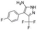 4-(4-FLUOROPHENYL)-3-(TRIFLUOROMETHYL)-1H-PYRAZOL-5-AMINE Struktur