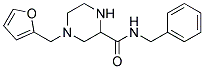 N-BENZYL-4-(2-FURYLMETHYL)PIPERAZINE-2-CARBOXAMIDE Struktur