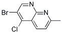 6-BROMO-5-CHLORO-2-METHYL-1,8-NAPHTHYRIDINE Struktur