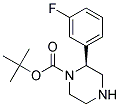 (S)-2-(3-FLUORO-PHENYL)-PIPERAZINE-1-CARBOXYLIC ACID TERT-BUTYL ESTER Struktur