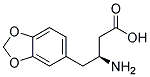 (S)-3-AMINO-4-(BENZO[D][1,3]DIOXOL-5-YL)BUTANOIC ACID Struktur