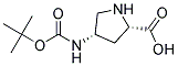 (2S,4S)-4-BOC-AMINO PYRROLIDINE-2-CARBOXYLIC ACID Struktur