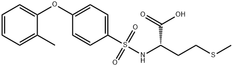 HOMOCYSTEINE, S-METHYL-N-[[4-(2-METHYLPHENOXY)PHENYL]SULFONYL]- Struktur