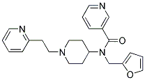 N-(2-FURYLMETHYL)-N-[1-(2-PYRIDIN-2-YLETHYL)PIPERIDIN-4-YL]NICOTINAMIDE Struktur