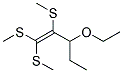 3-ETHOXY-1,1,2-TRIS-METHYLSULFANYL-PENT-1-ENE Struktur