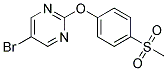 5-BROMO-2-[4-(METHYLSULFONYL)PHENOXY]PYRIMIDINE Struktur