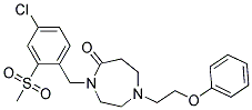 4-[4-CHLORO-2-(METHYLSULFONYL)BENZYL]-1-(2-PHENOXYETHYL)-1,4-DIAZEPAN-5-ONE Struktur