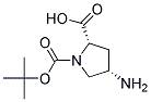 (2S,4S)-1-BOC-4-AMINO-PYRROLIDINE-2-CARBOXYLIC ACID Struktur