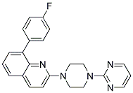 8-(4-FLUOROPHENYL)-2-(4-PYRIMIDIN-2-YLPIPERAZIN-1-YL)QUINOLINE Struktur