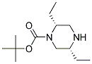 (2R,5R)-2,5-DIETHYL-PIPERAZINE-1-CARBOXYLIC ACID TERT-BUTYL ESTER Struktur