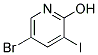 5-BROMO-3-IODO-PYRIDIN-2-OL Struktur