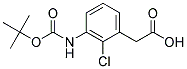 3-TERT-BUTOXYCARBONYLAMINO-(2-CHLORO-PHENYL)-ACETIC ACID Struktur