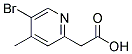 (5-BROMO-4-METHYL-PYRIDIN-2-YL)-ACETIC ACID Struktur