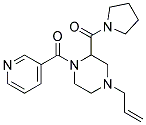 4-ALLYL-1-(PYRIDIN-3-YLCARBONYL)-2-(PYRROLIDIN-1-YLCARBONYL)PIPERAZINE Struktur