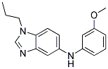 (3-METHOXY-PHENYL)-(1-PROPYL-1H-BENZOIMIDAZOL-5-YL)-AMINE Struktur