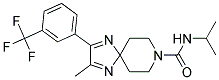 N-ISOPROPYL-2-METHYL-3-[3-(TRIFLUOROMETHYL)PHENYL]-1,4,8-TRIAZASPIRO[4.5]DECA-1,3-DIENE-8-CARBOXAMIDE Struktur