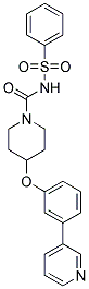 N-(PHENYLSULFONYL)-4-(3-PYRIDIN-3-YLPHENOXY)PIPERIDINE-1-CARBOXAMIDE Struktur