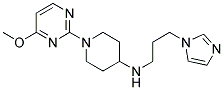 N-[3-(1H-IMIDAZOL-1-YL)PROPYL]-1-(4-METHOXYPYRIMIDIN-2-YL)PIPERIDIN-4-AMINE Struktur