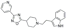 3-(2-[4-(3-PYRIDIN-3-YL-1,2,4-OXADIAZOL-5-YL)PIPERIDIN-1-YL]ETHYL)-1H-INDOLE Struktur