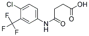 4-((4-CHLORO-3-(TRIFLUOROMETHYL)PHENYL)AMINO)-4-OXOBUTANOIC ACID Struktur