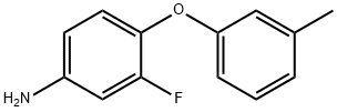 3-FLUORO-4-(3-METHYLPHENOXY)ANILINE Struktur