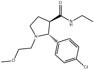 (2R,3R)-2-(4-CHLOROPHENYL)-N-ETHYL-1-(2-METHOXYETHYL)PYRROLIDINE-3-CARBOXAMIDE Struktur