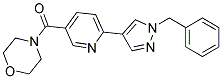 4-([6-(1-BENZYL-1H-PYRAZOL-4-YL)PYRIDIN-3-YL]CARBONYL)MORPHOLINE Struktur