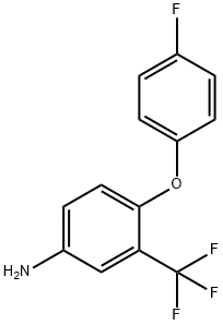 4-(4-FLUOROPHENOXY)-3-(TRIFLUOROMETHYL)ANILINE Struktur