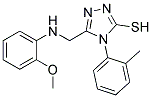 5-(((2-METHOXYPHENYL)AMINO)METHYL)-4-(2-METHYLPHENYL)-4H-1,2,4-TRIAZOLE-3-THIOL Struktur