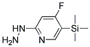 (4-FLUORO-5-TRIMETHYLSILANYL-PYRIDIN-2-YL)-HYDRAZINE Struktur