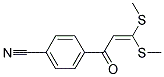 4-(3,3-BIS-METHYLSULFANYL-ACRYLOYL)-BENZONITRILE Struktur