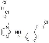 (3-FLUORO-BENZYL)-(1-METHYL-1H-IMIDAZOL-2-YL)-AMINE TRIHYDROCHLORIDE Struktur