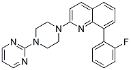 8-(2-FLUOROPHENYL)-2-(4-PYRIMIDIN-2-YLPIPERAZIN-1-YL)QUINOLINE Struktur