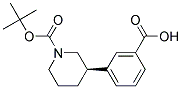 N-BOC-(R)-3-(3-CARBOXYPHENYL)-PIPERIDINE Struktur