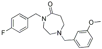 4-(4-FLUOROBENZYL)-1-(3-METHOXYBENZYL)-1,4-DIAZEPAN-5-ONE Struktur