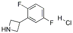 3-(2,5-DIFLUOROPHENYL)AZETIDINE HYDROCHLORIDE Struktur