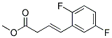 (E)-4-(2,5-DIFLUORO-PHENYL)-BUT-3-ENOIC ACID METHYL ESTER Struktur