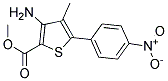 METHYL 3-AMINO-4-METHYL-5-(4-NITROPHENYL)THIOPHENE-2-CARBOXYLATE Struktur