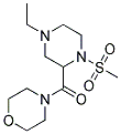 4-([4-ETHYL-1-(METHYLSULFONYL)PIPERAZIN-2-YL]CARBONYL)MORPHOLINE Struktur