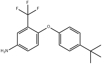 4-[4-(TERT-BUTYL)PHENOXY]-3-(TRIFLUOROMETHYL)-PHENYLAMINE Struktur