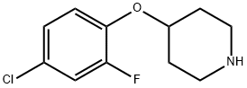 4-(4-CHLORO-2-FLUOROPHENOXY)PIPERIDINE Struktur